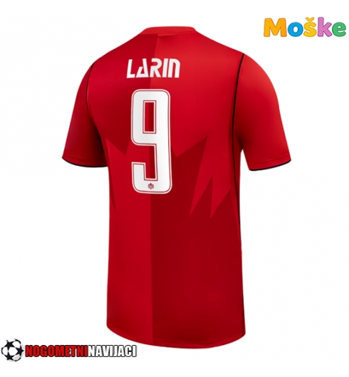 Moške Nogometnih dresov Kanada Cyle Larin #9 Domači SP 2026 Kratki rokavi Moške Nogometnih dresov Kanada Cyle Larin #9 Domači SP 2026 Kratki rokavi